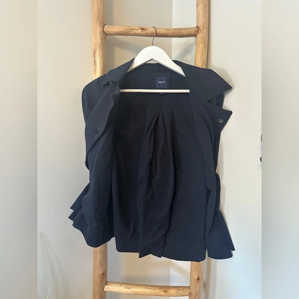 Gap Kids Navy Pea Coat Gold Buttons XL 12